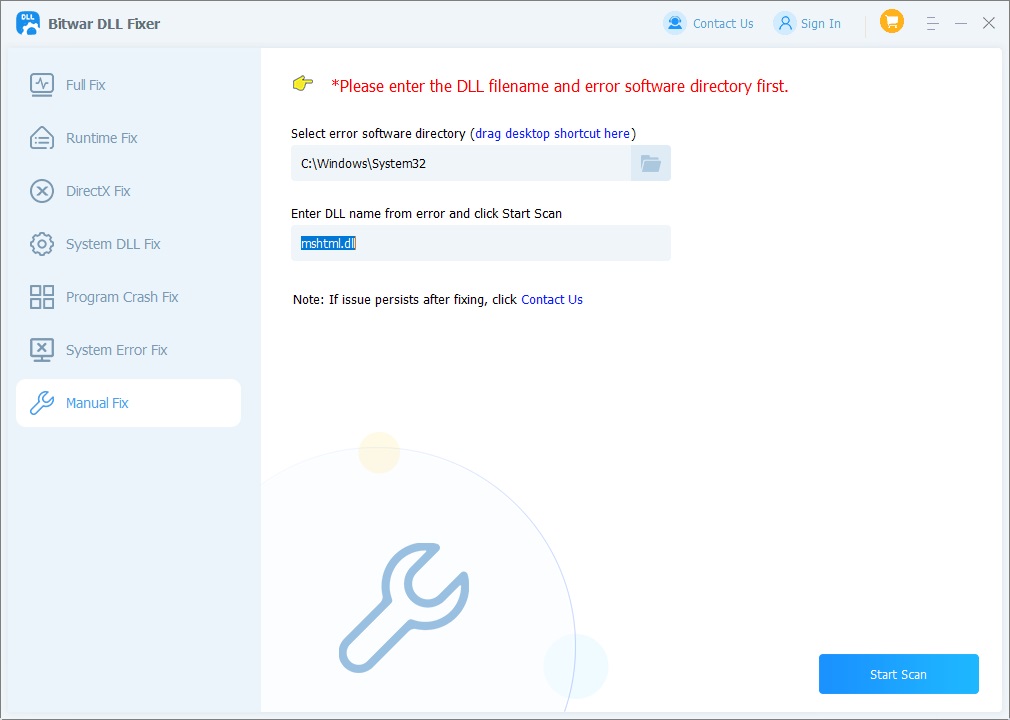 bitwar dill fixer 6-manual fix