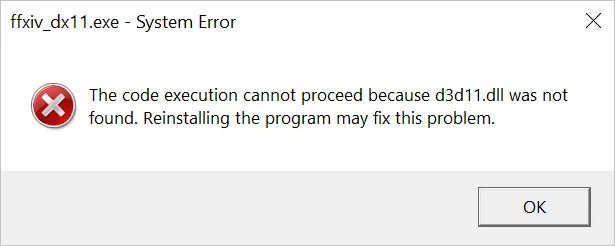 d3d11.dll was not found