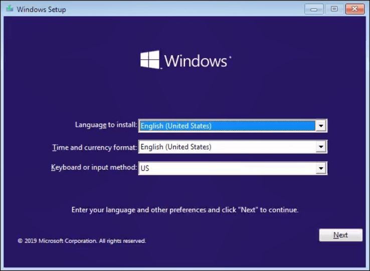 install windows