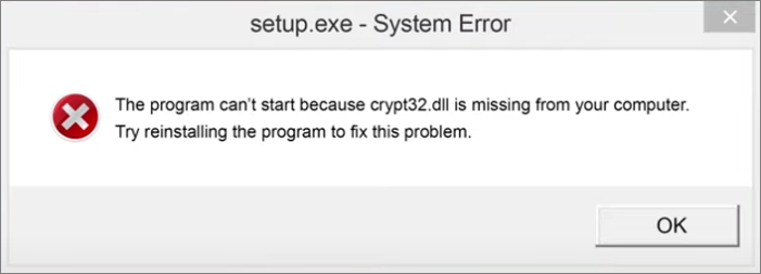 crypt32.dll error