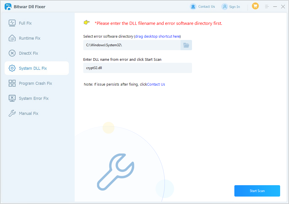 manual fix crypt32.dll