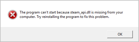 steam_api.dll error