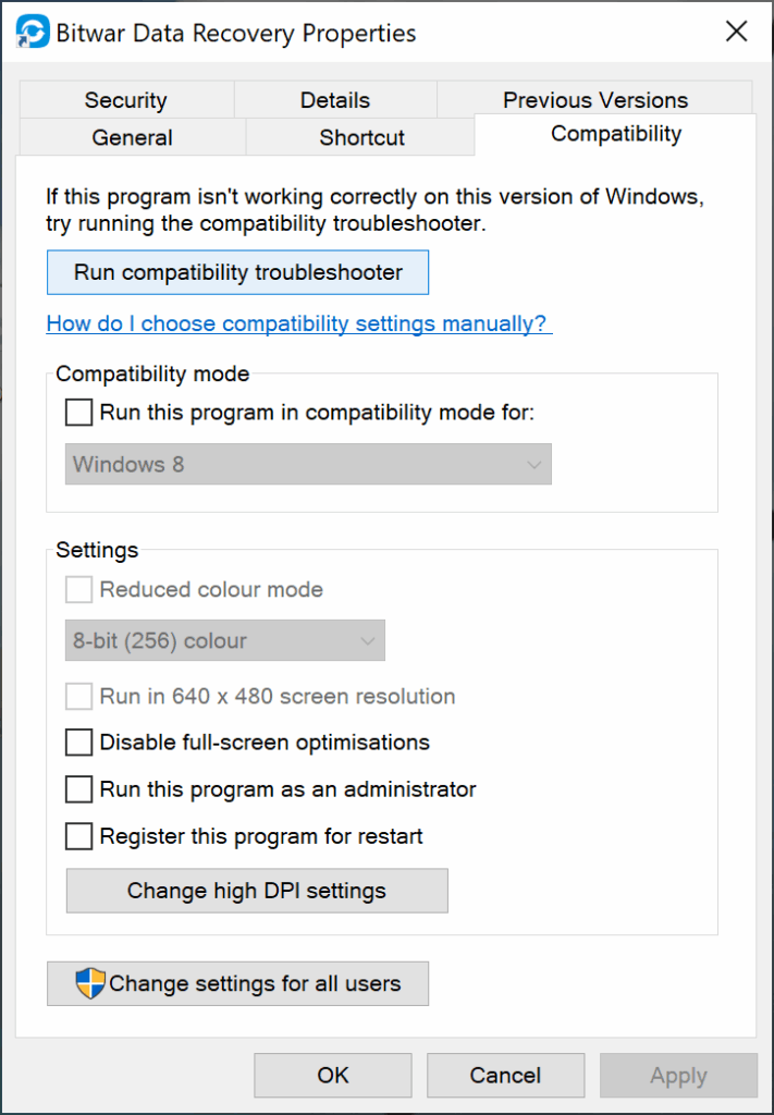 compatibility-run compatibility troubleshooter